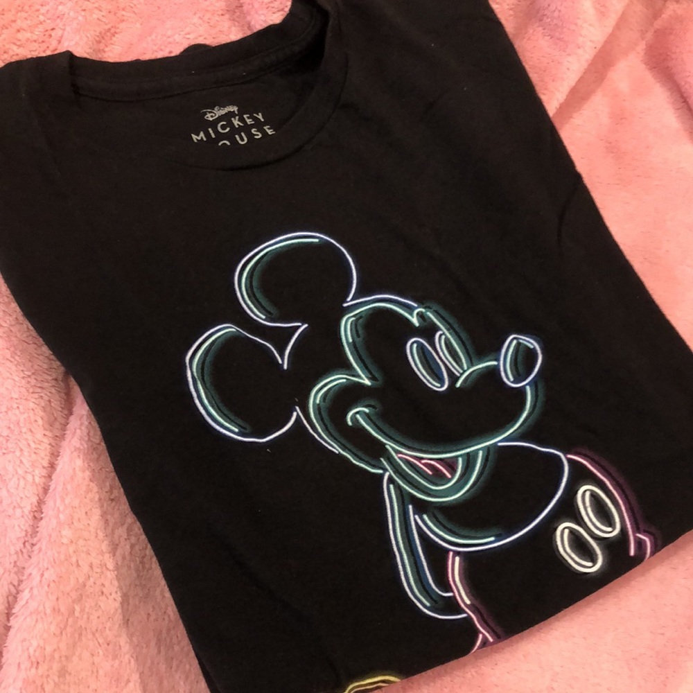 NWOT neon mickey mouse t shirt